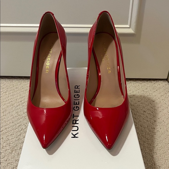 Stunning and Showstopping Kurt Geiger Red Heels - Picture 2 of 4